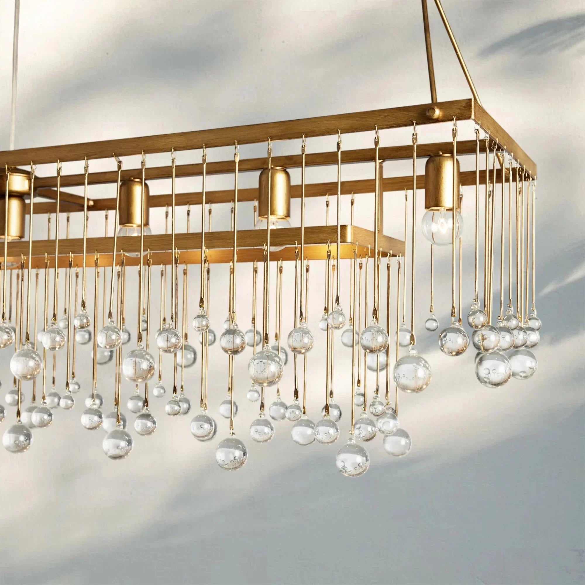 Aubrey Rectangular Chandelier 47''60'' - fovolighting