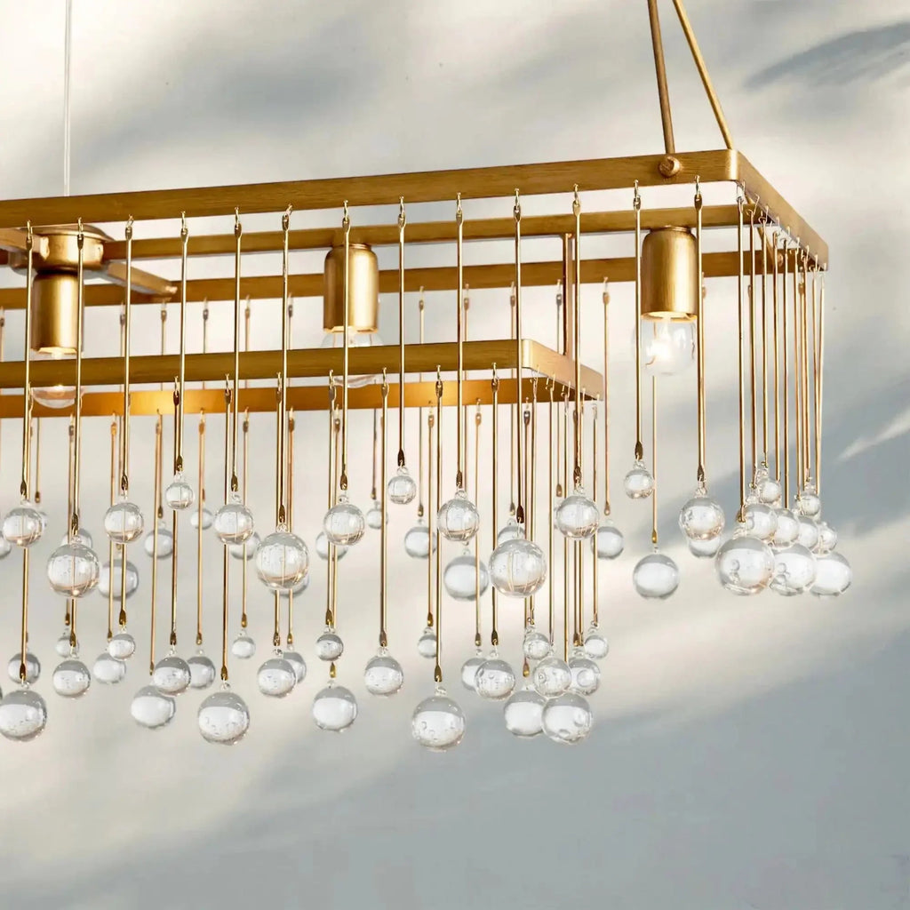 Aubrey Rectangular Chandelier 47''60'' - fovolighting