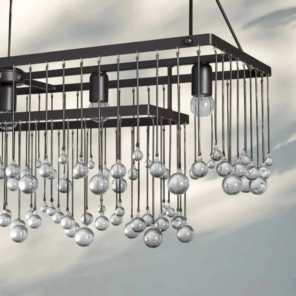 Aubrey Rectangular Chandelier 47''60'' - fovolighting