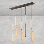 Audaben Alabaster Linear Chandelier 54" - fovolighting