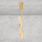 Audaben Alabaster Linear Chandelier 54" - fovolighting