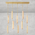 Audaben Alabaster Linear Chandelier 54" - fovolighting