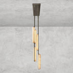 Audaben Alabaster Linear Chandelier 54" - fovolighting