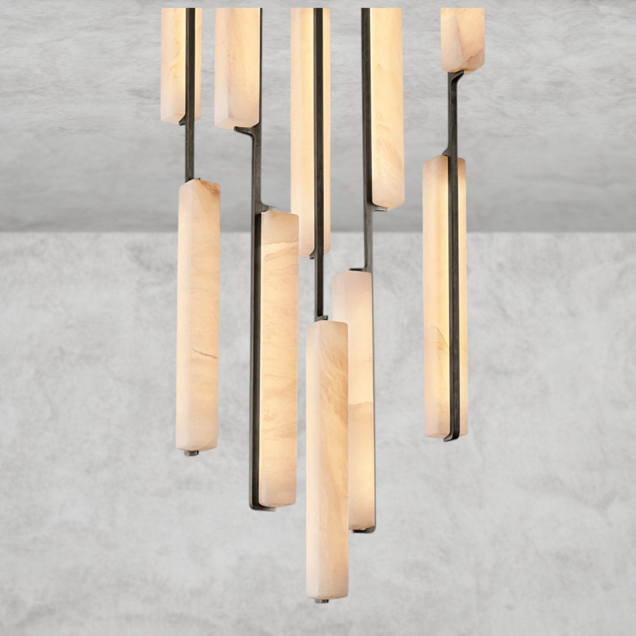 Audaben Alabaster Round Chandelier 24", 40", 56" - fovolighting