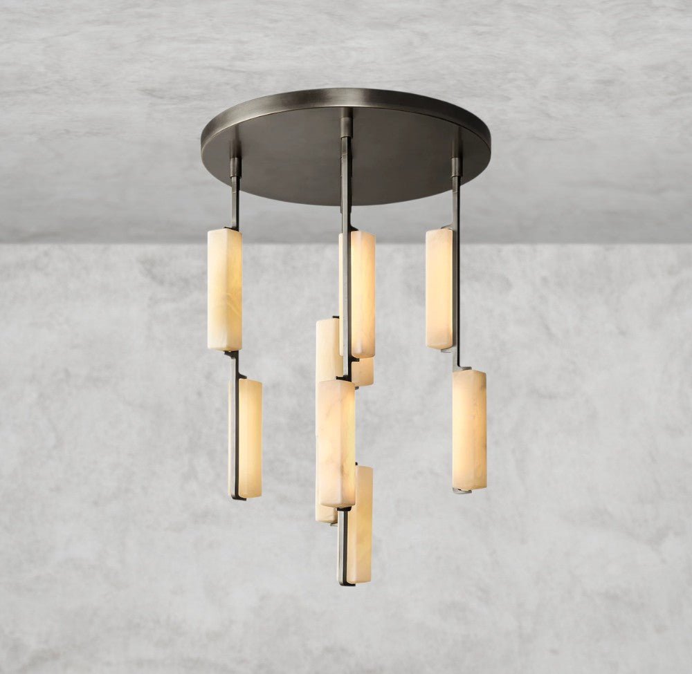 Audaben Alabaster Round Chandelier 24", 40", 56" - fovolighting