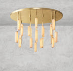 Audaben Alabaster Round Chandelier 24", 40", 56" - fovolighting