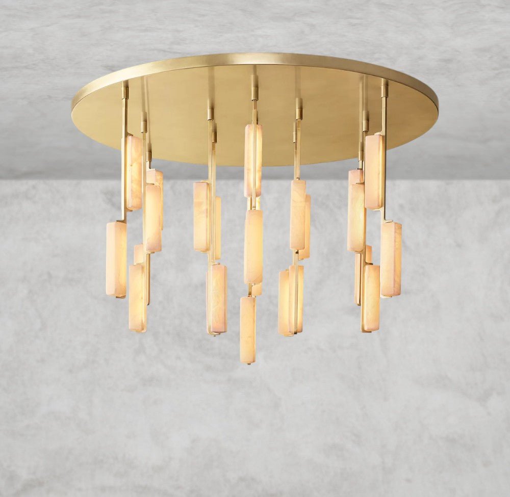 Audaben Alabaster Round Chandelier 24", 40", 56" - fovolighting
