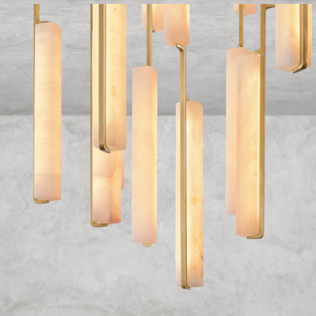 Audaben Alabaster Round Chandelier 24", 40", 56" - fovolighting