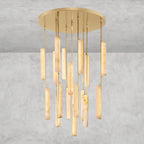 Audaben Alabaster Round Chandelier 24", 40", 56" - fovolighting