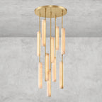 Audaben Alabaster Round Chandelier 24", 40", 56" - fovolighting