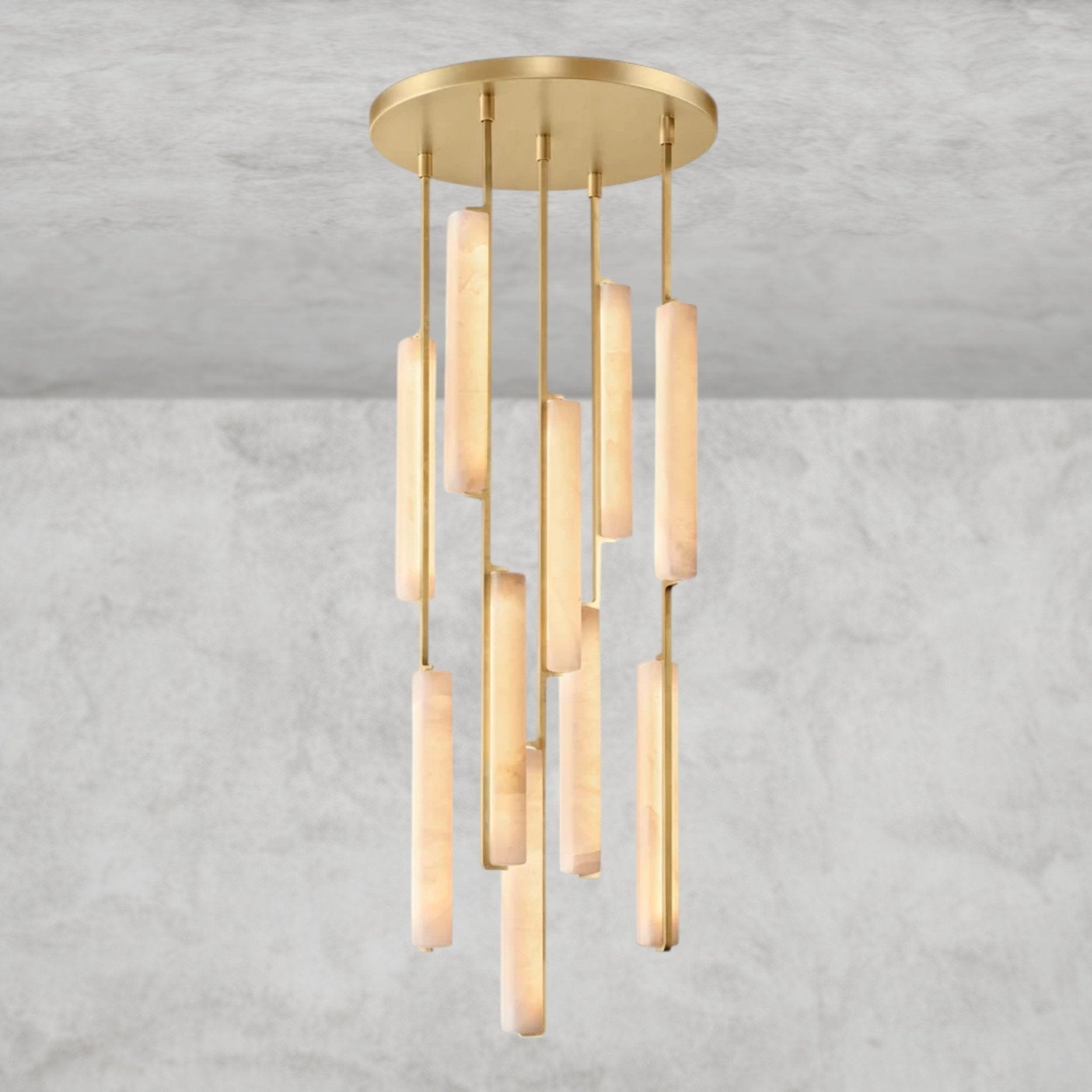Audaben Alabaster Round Chandelier 24", 40", 56" - fovolighting