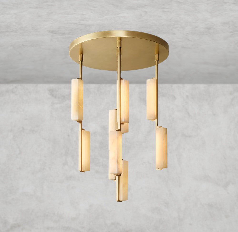 Audaben Alabaster Round Chandelier 24", 40", 56" - fovolighting
