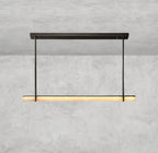 Audaben Alabaster Single Bar Linear Chandelier - fovolighting