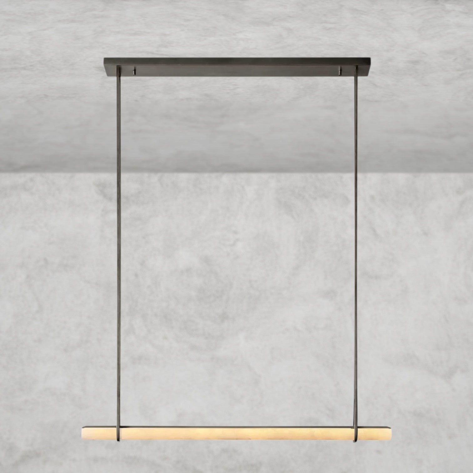 Audaben Alabaster Single Bar Linear Chandelier - fovolighting
