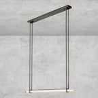 Audaben Crystal Linear Single Bar Chandelier - fovolighting
