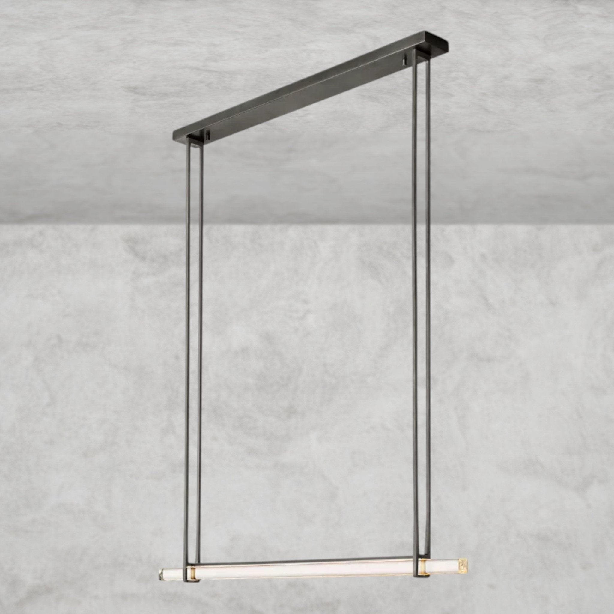 Audaben Crystal Linear Single Bar Chandelier - fovolighting
