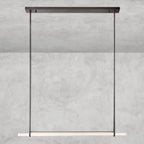 Audaben Crystal Linear Single Bar Chandelier - fovolighting