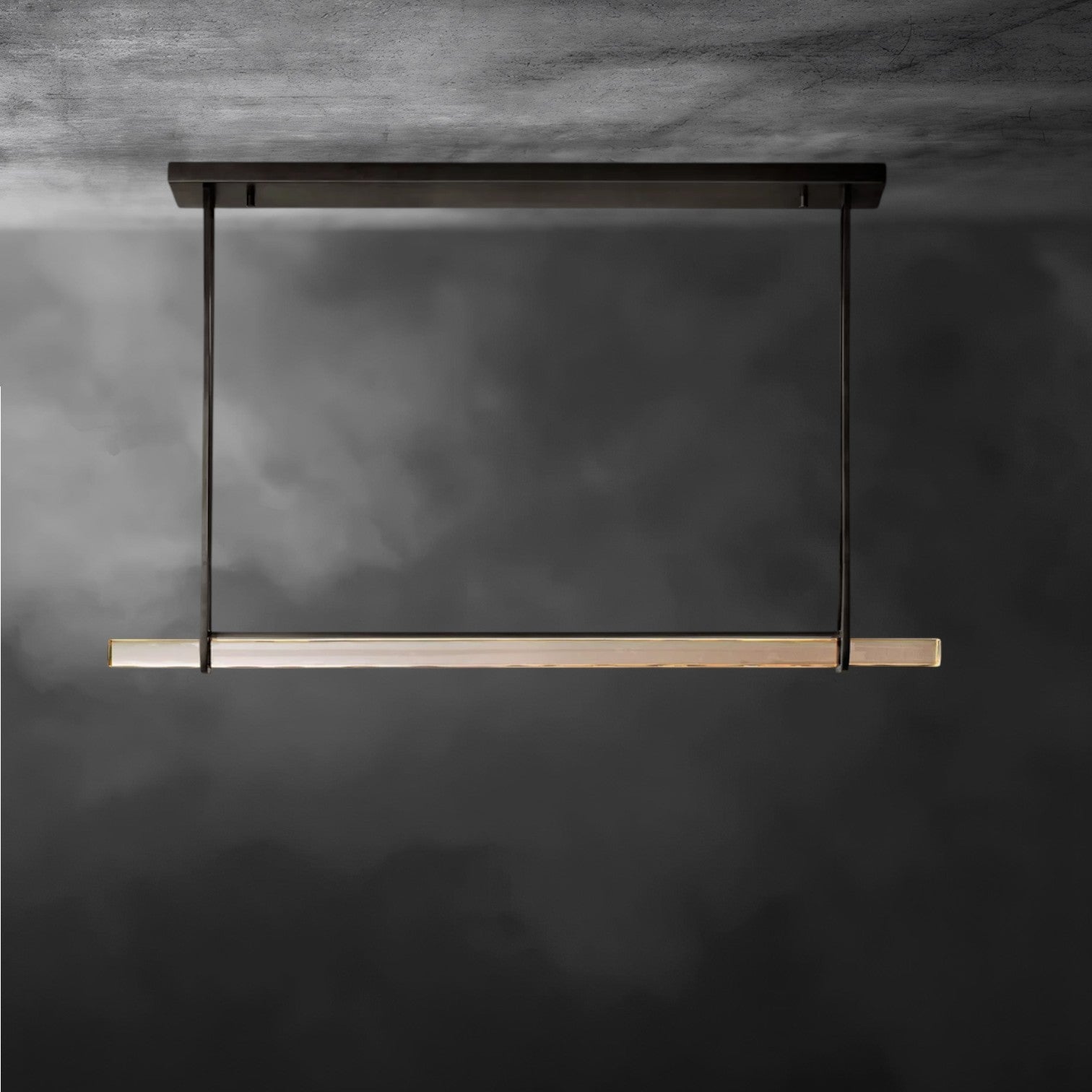 Audaben Crystal Linear Single Bar Chandelier - fovolighting