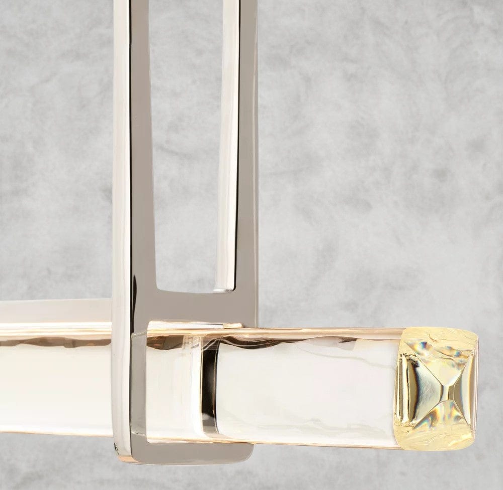 Audaben Crystal Linear Single Bar Chandelier - fovolighting