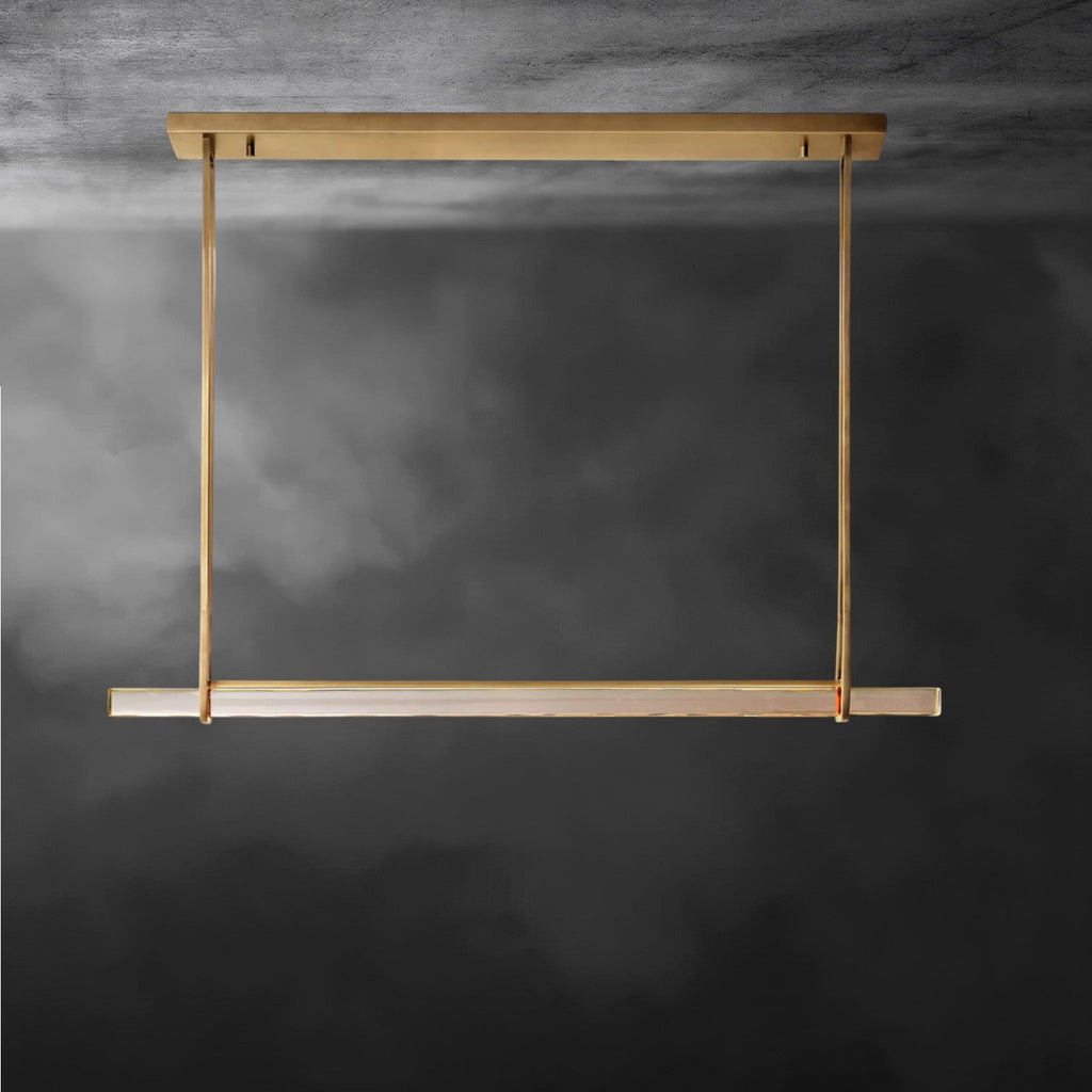 Audaben Crystal Linear Single Bar Chandelier - fovolighting