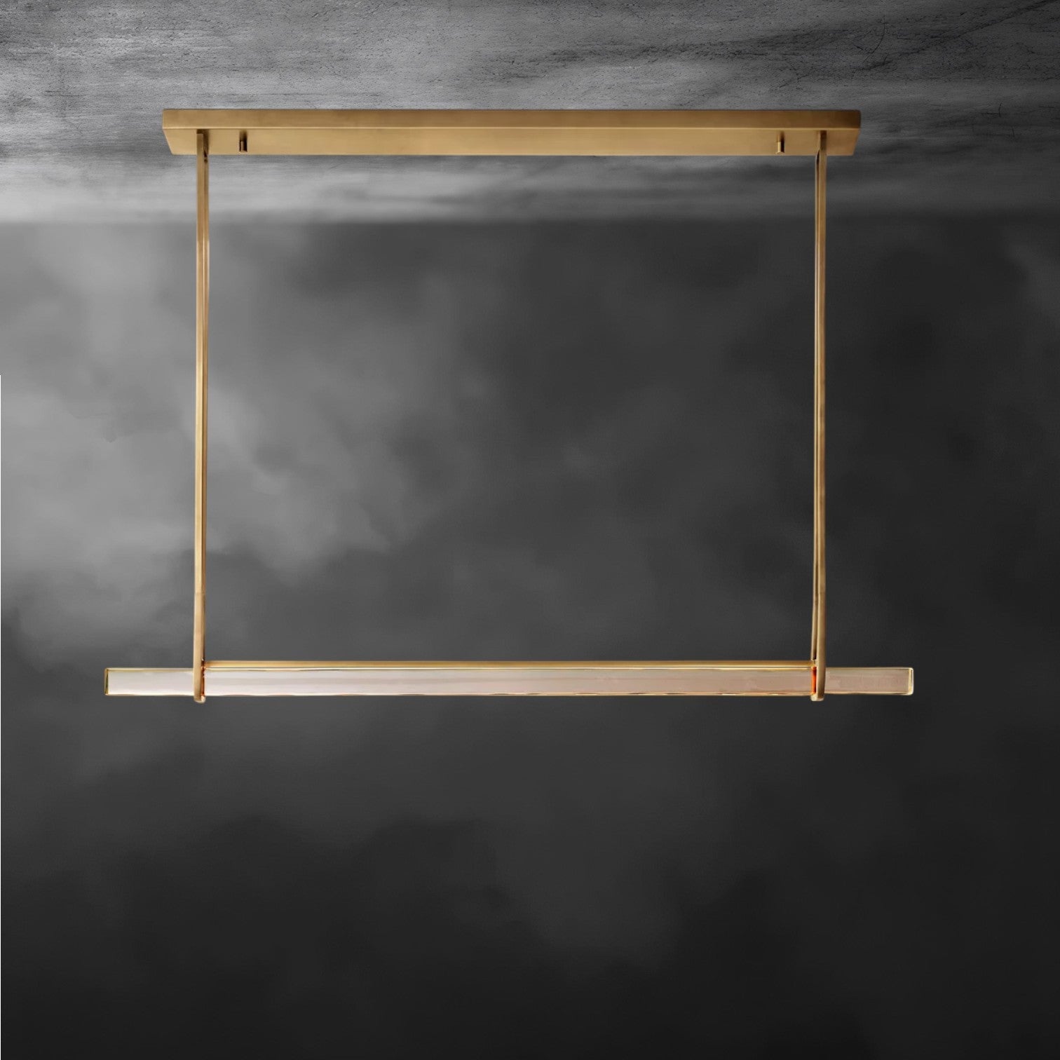 Audaben Crystal Linear Single Bar Chandelier - fovolighting