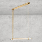 Audaben Crystal Linear Single Bar Chandelier - fovolighting