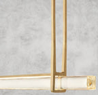 Audaben Crystal Linear Single Bar Chandelier - fovolighting