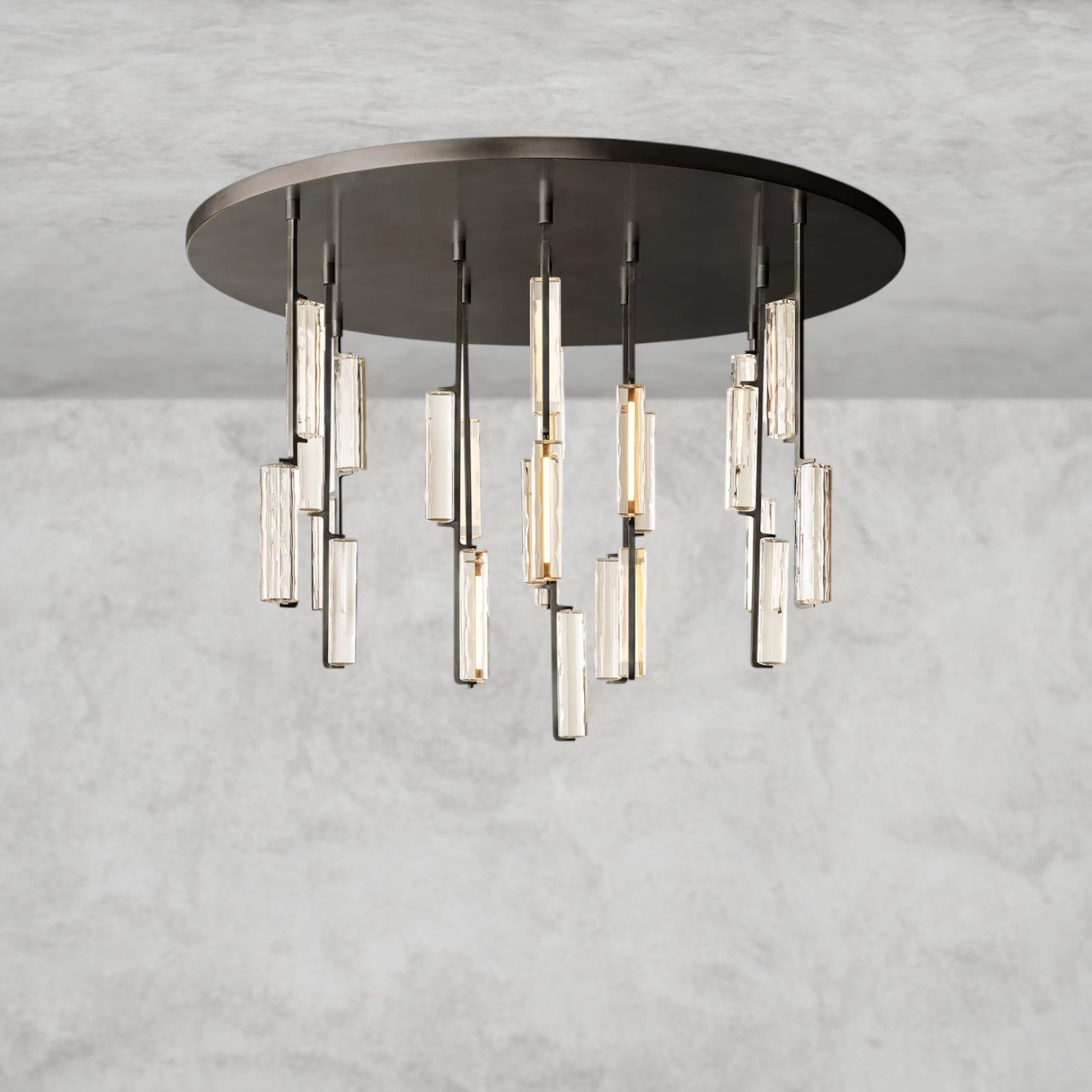 Audaben Crystal Round Chandelier 24", 40", 56" - fovolighting