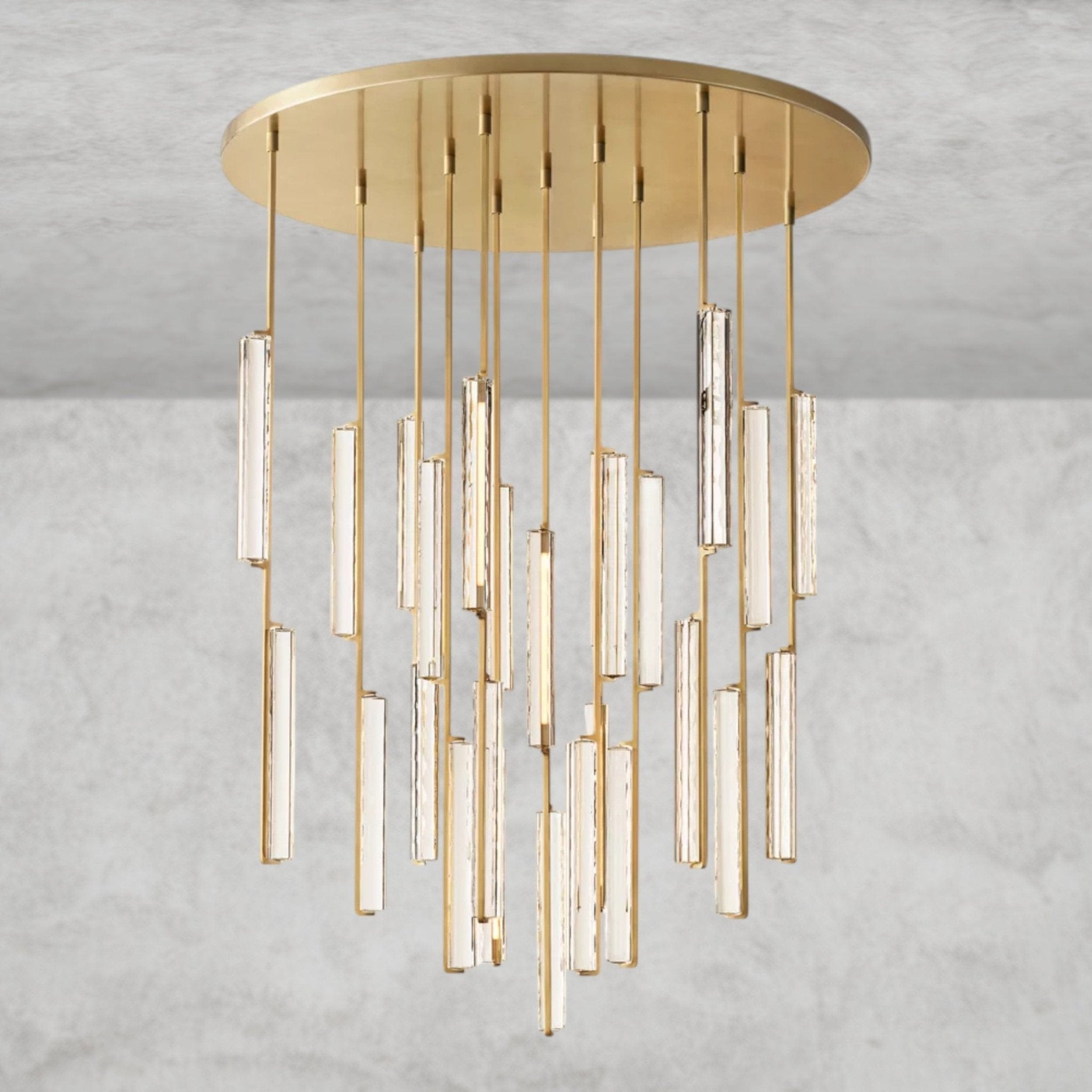 Audaben Crystal Round Chandelier 24", 40", 56" - fovolighting