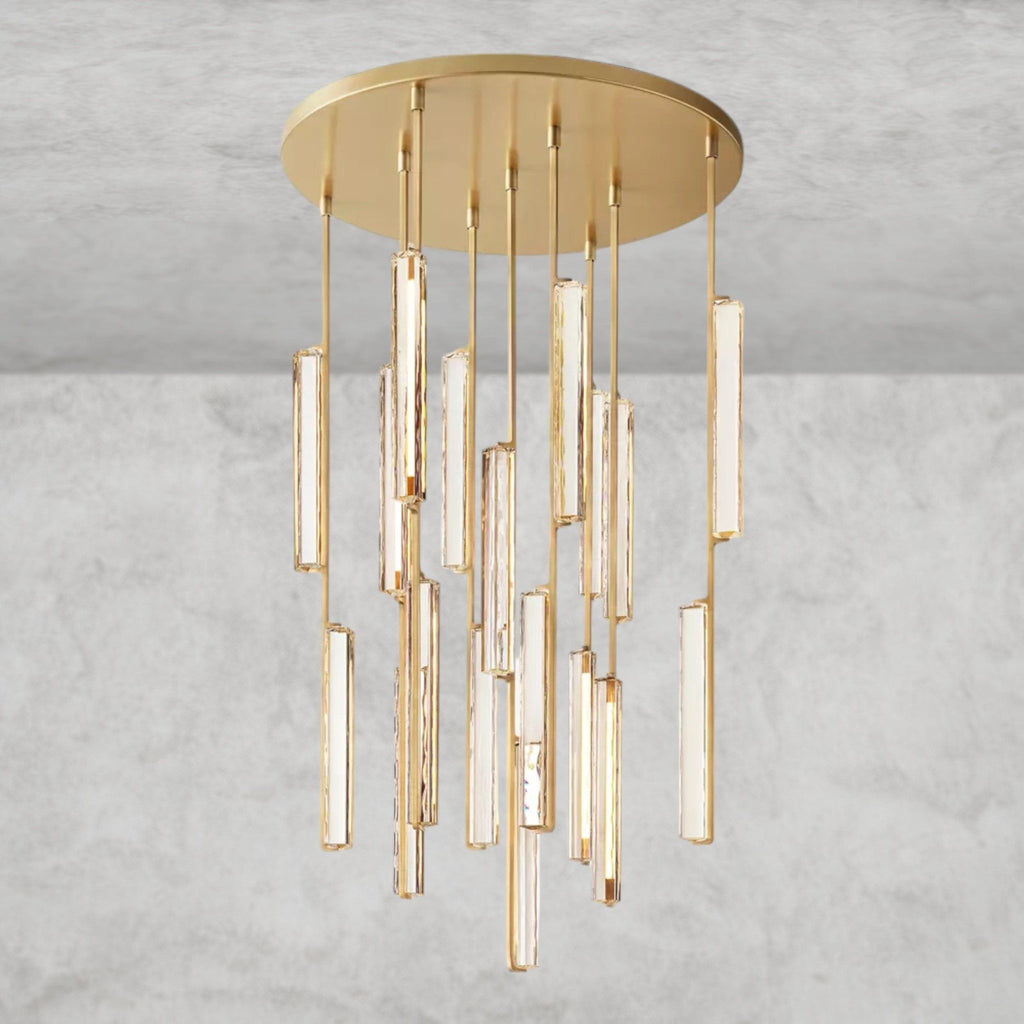 Audaben Crystal Round Chandelier 24", 40", 56" - fovolighting