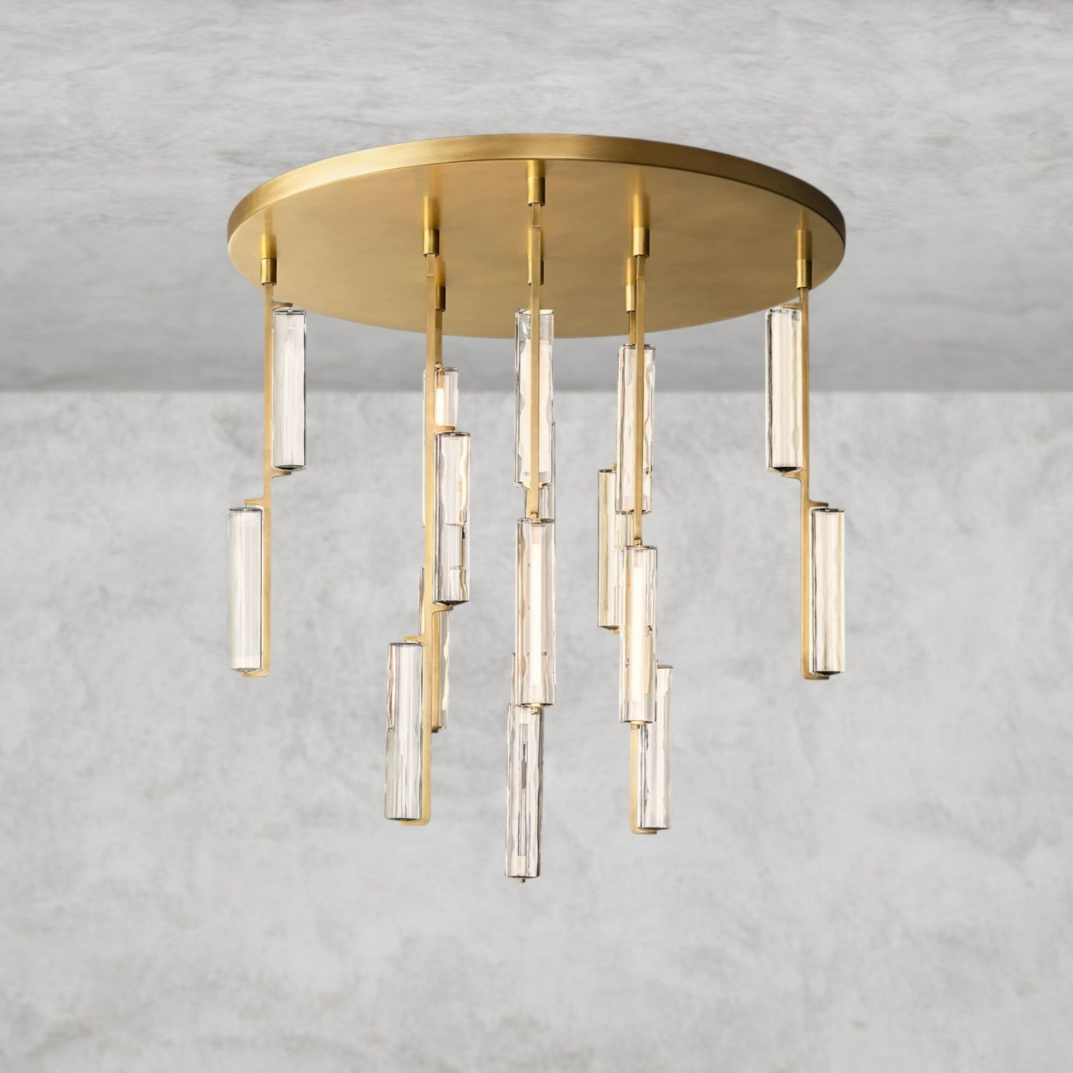 Audaben Crystal Round Chandelier 24", 40", 56" - fovolighting