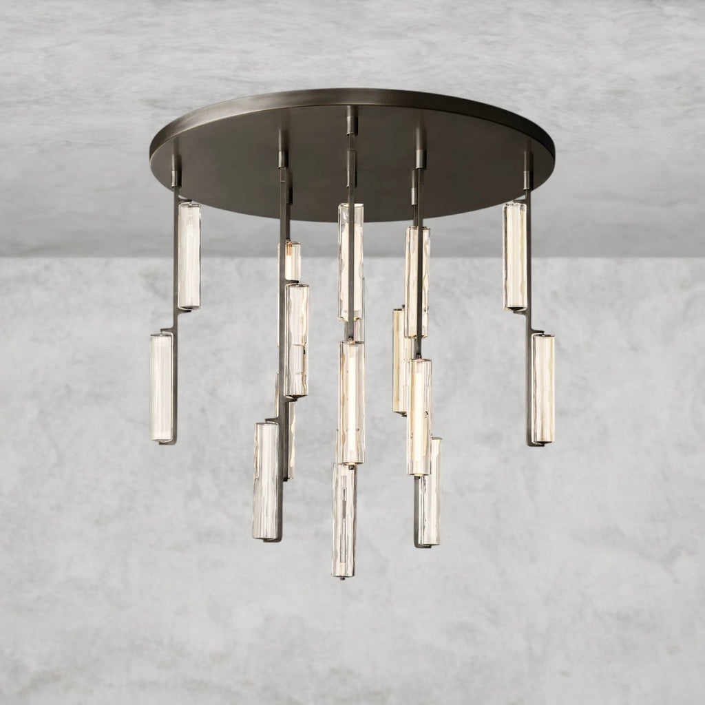Audaben Crystal Round Chandelier 24", 40", 56" - fovolighting