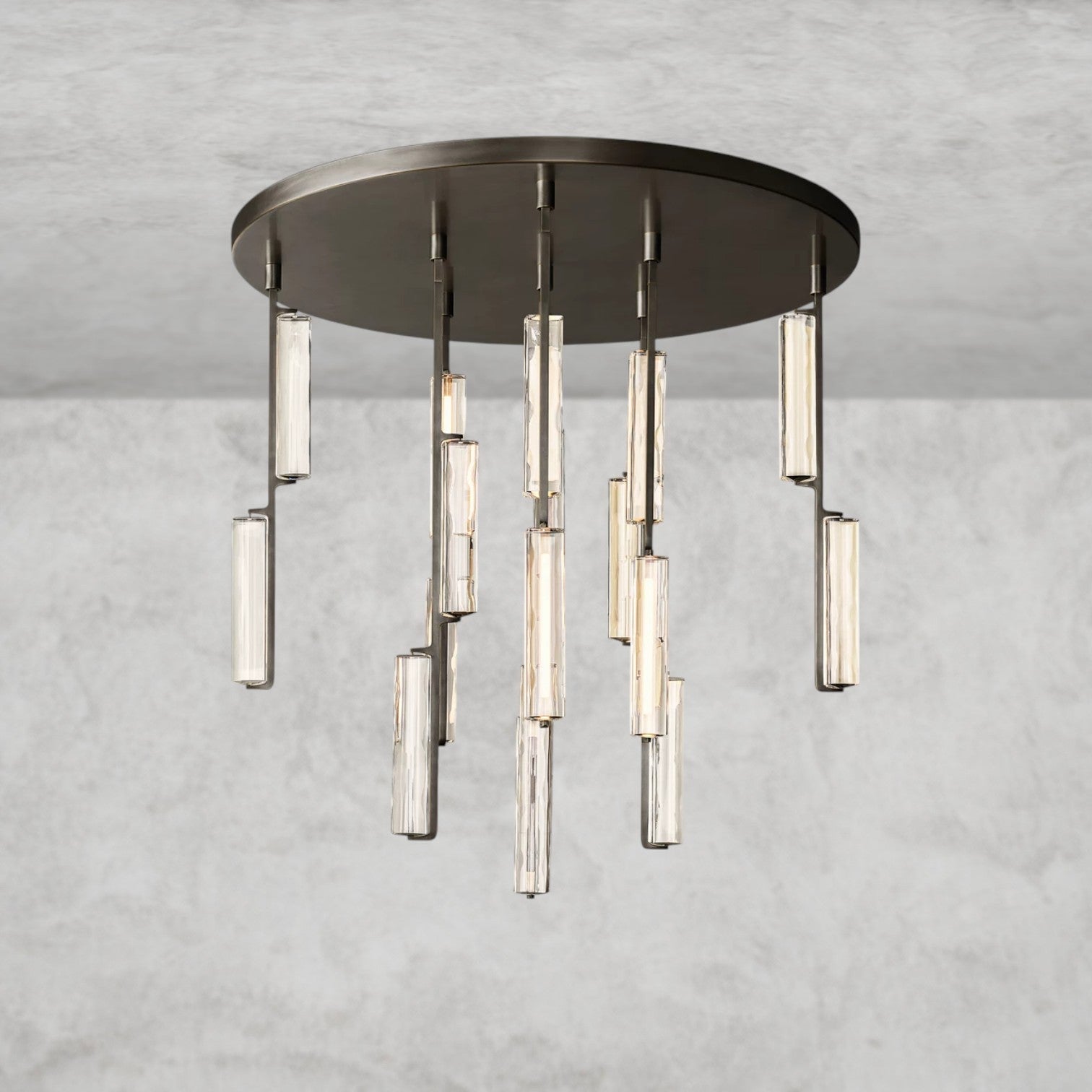 Audaben Crystal Round Chandelier 24", 40", 56" - fovolighting