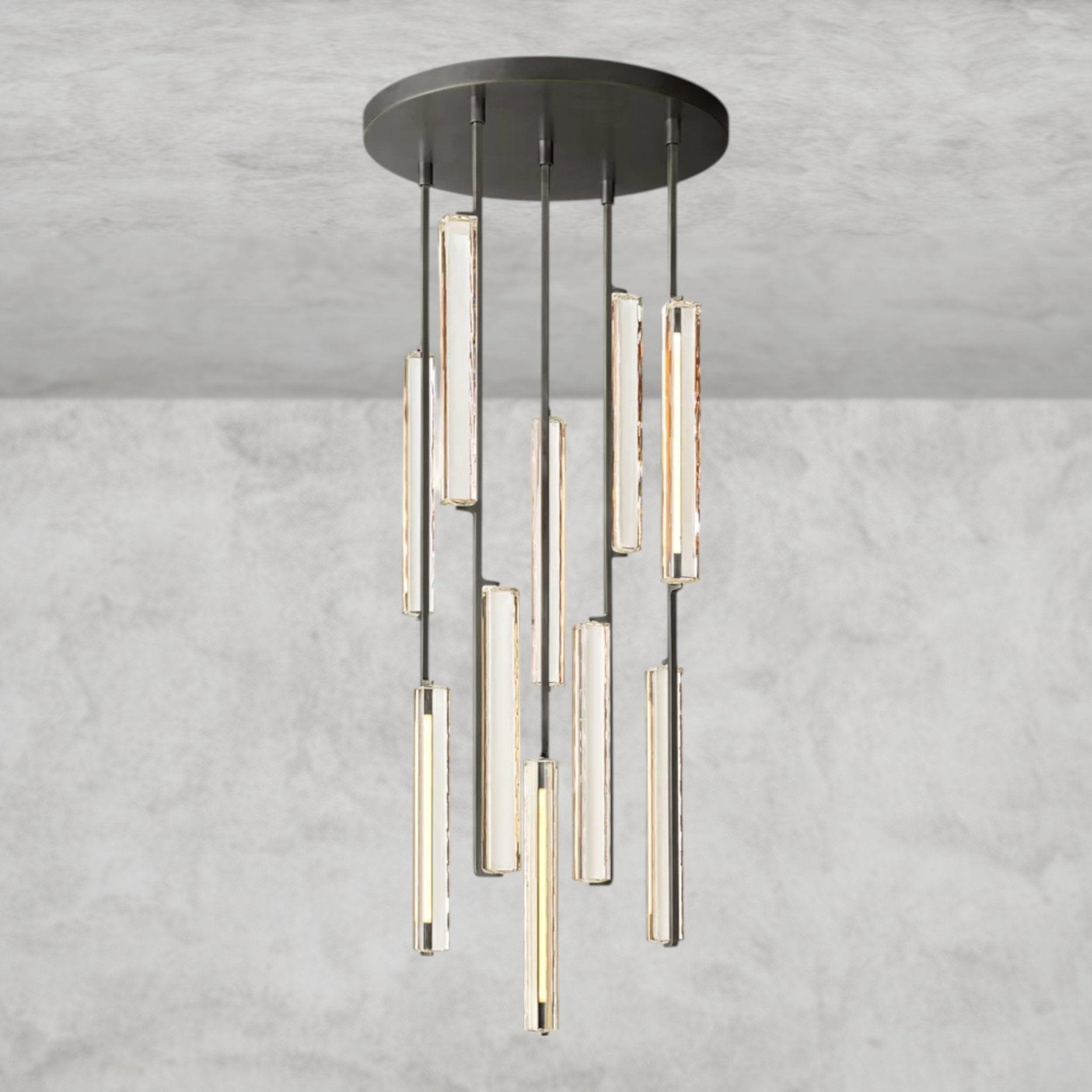 Audaben Crystal Round Chandelier 24", 40", 56" - fovolighting