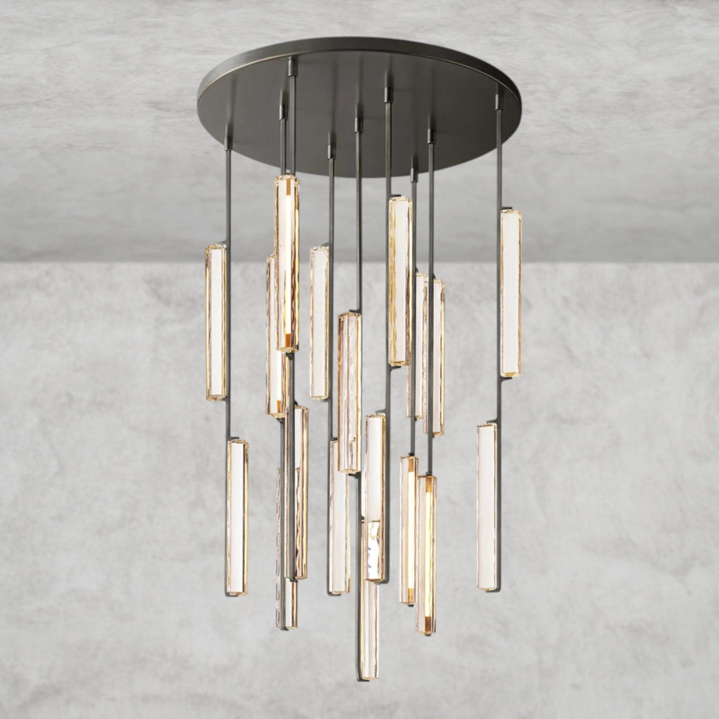 Audaben Crystal Round Chandelier 24", 40", 56" - fovolighting