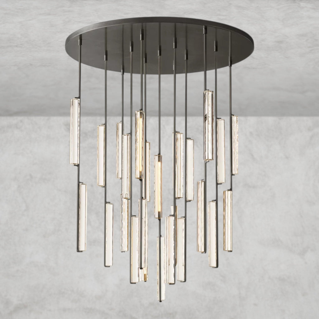 Audaben Crystal Round Chandelier 24", 40", 56" - fovolighting