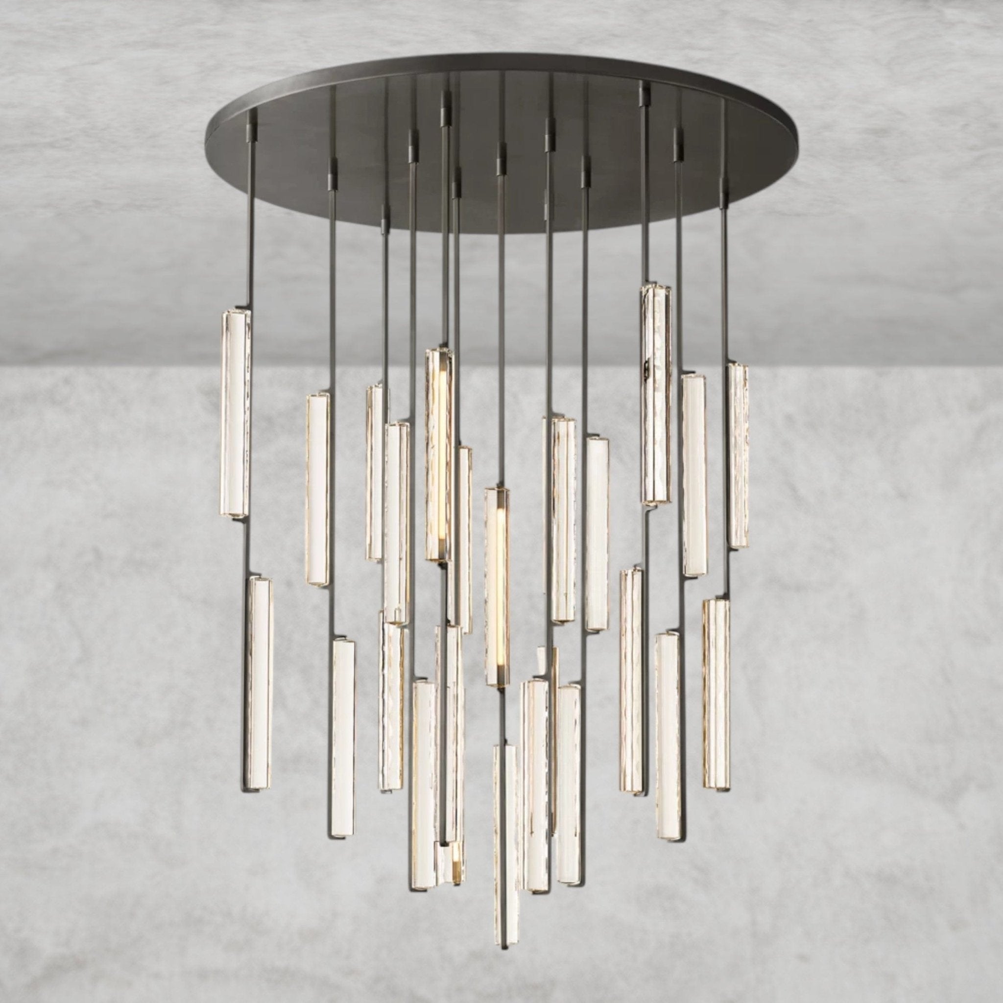 Audaben Crystal Round Chandelier 24", 40", 56" - fovolighting