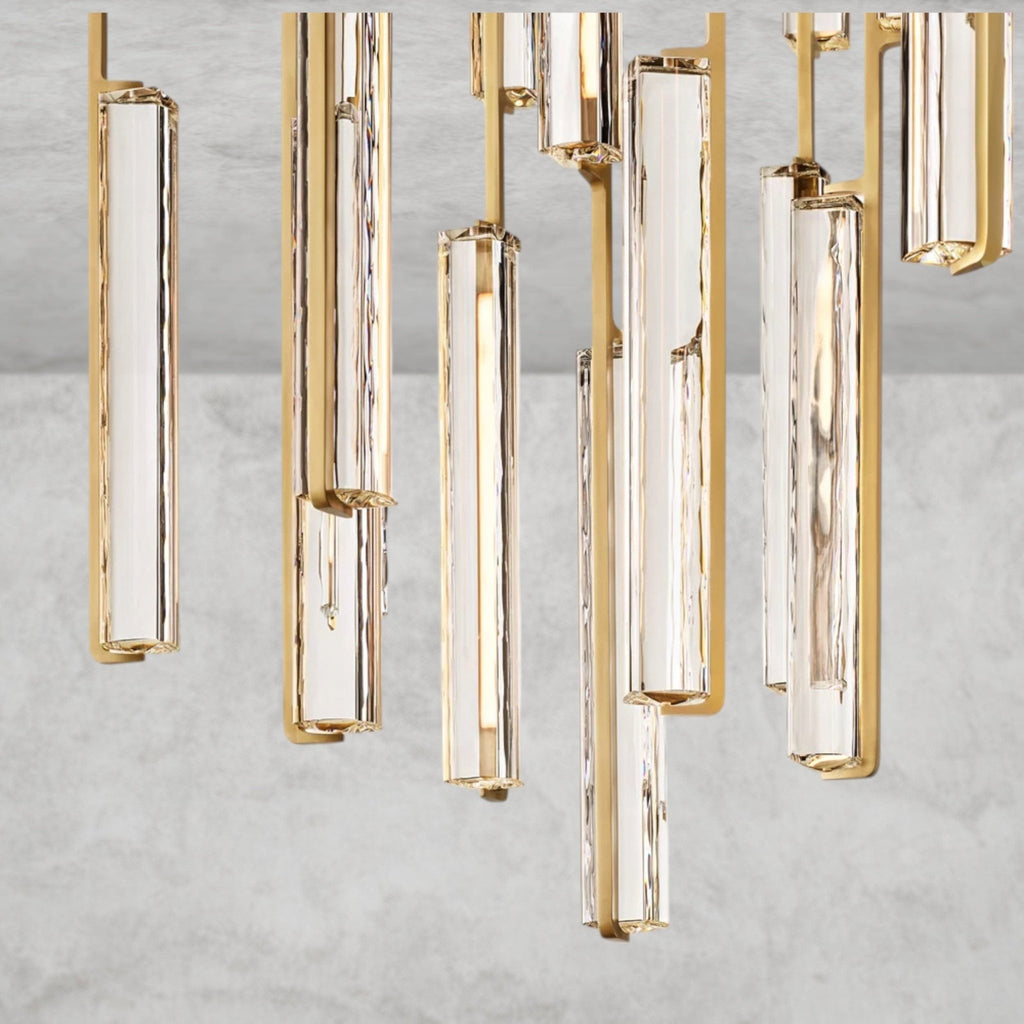 Audaben Crystal Round Chandelier 24", 40", 56" - fovolighting