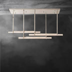 Audaben Crystal Triple Bar Linear Chandelier 60", 72" - fovolighting