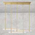 Audaben Crystal Triple Bar Linear Chandelier 60", 72" - fovolighting