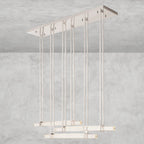Audaben Crystal Triple Bar Linear Chandelier 60", 72" - fovolighting