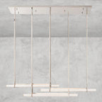 Audaben Crystal Triple Bar Linear Chandelier 60", 72" - fovolighting