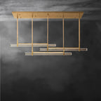 Audaben Crystal Triple Bar Linear Chandelier 60", 72" - fovolighting