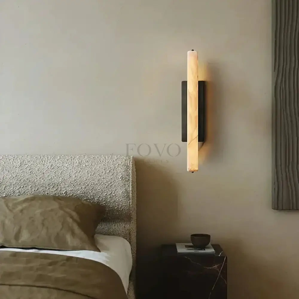 Audubom Alabaster Single Sconce