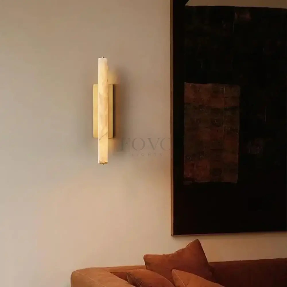 Audubom Alabaster Single Sconce