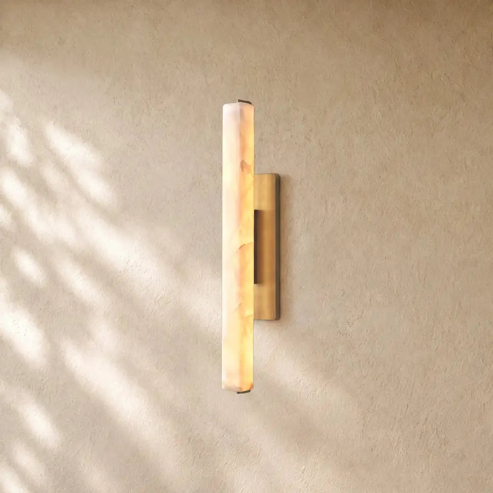 Audubom Alabaster Single Sconce
