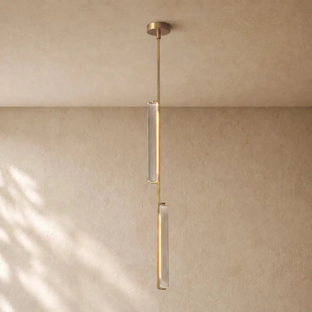 Audubom Crystal Pendant - Brass / Classic