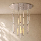 Audubom Crystal Round Chandelier - 56” / Polished Nickel / Classic