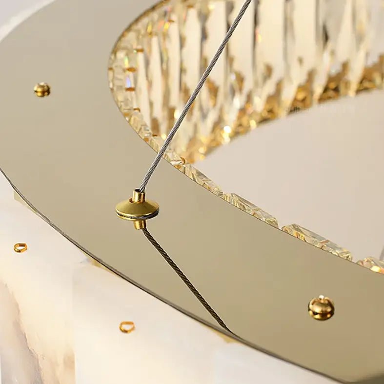 Aurelia Marble & Crystal Chandelier - fovolighting