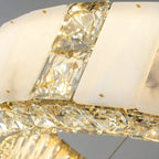 Aurelia Marble & Crystal Chandelier - fovolighting